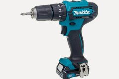 Изображение товара Ударная дрель Makita HP333DWAE, быстрозажимной патрон, подсветка, 2 скоростных режима