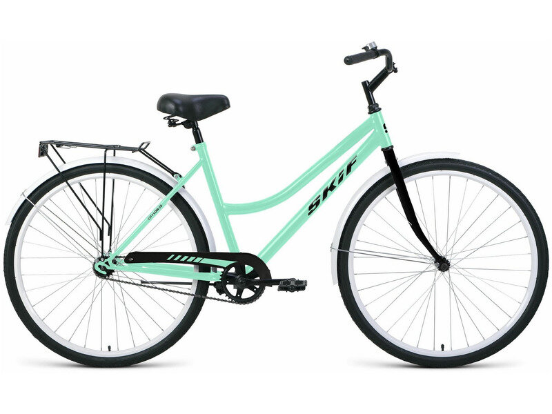 фото Дорожный велосипед Skif City 28 Low, год 2022, цвет Зеленый-Черный