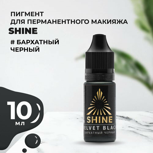 Пигмент Shine Бархатный черный, 10 мл