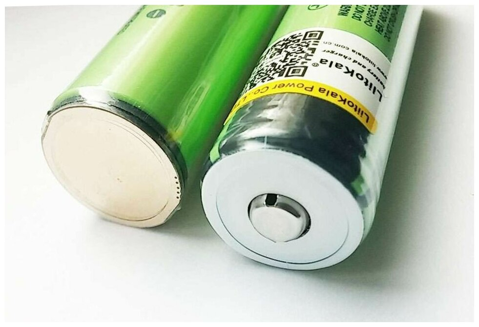 Аккумулятор Li-Ion 3400mAh 3.7 В LiitoKala NCR18650B выпуклый на плюсе, в упаковке: 2 шт.