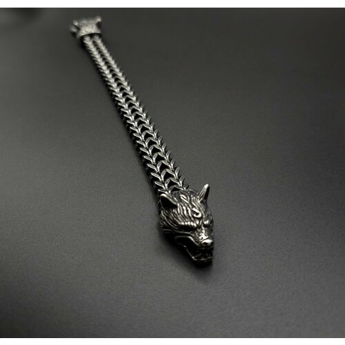 фото Славянский оберег, плетеный браслет, 1 шт., размер 23 см, размер l, серебряный starfallshop