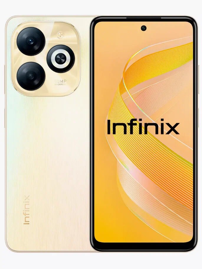 Смартфон Infinix Smart 8 Plus 4/64 ГБ Global, Dual nano SIM, Shiny Gold