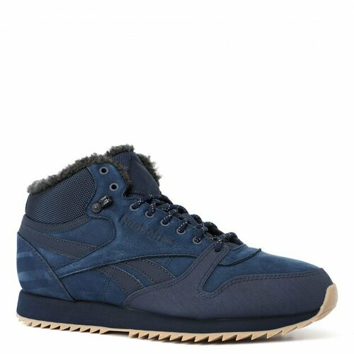 кроссовки munich ripple blanco Кроссовки Reebok Reebok CL LTHR MID RIPPLE MU, размер 40, синий