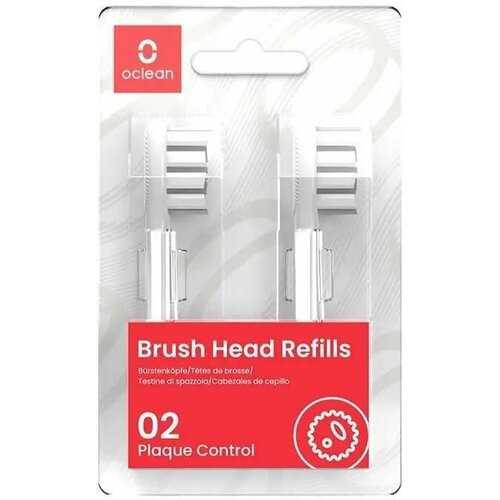 Насадка для зубных щеток Oclean Gum Care Brush Head P1S12 W02 (упак:2шт) Oclean P1S12 W02 аксессуар для зубной щетки oclean gum care brush head p1s12 w06 6шт c04000190 насадка для зубных щеток