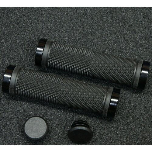 Грипсы VLX G-G01 игольчатые черные с черным хомутом черный