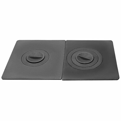 Плита для печи чугунная составная Рубцовск ПС2-3, 2 конфорки, 710х410х8