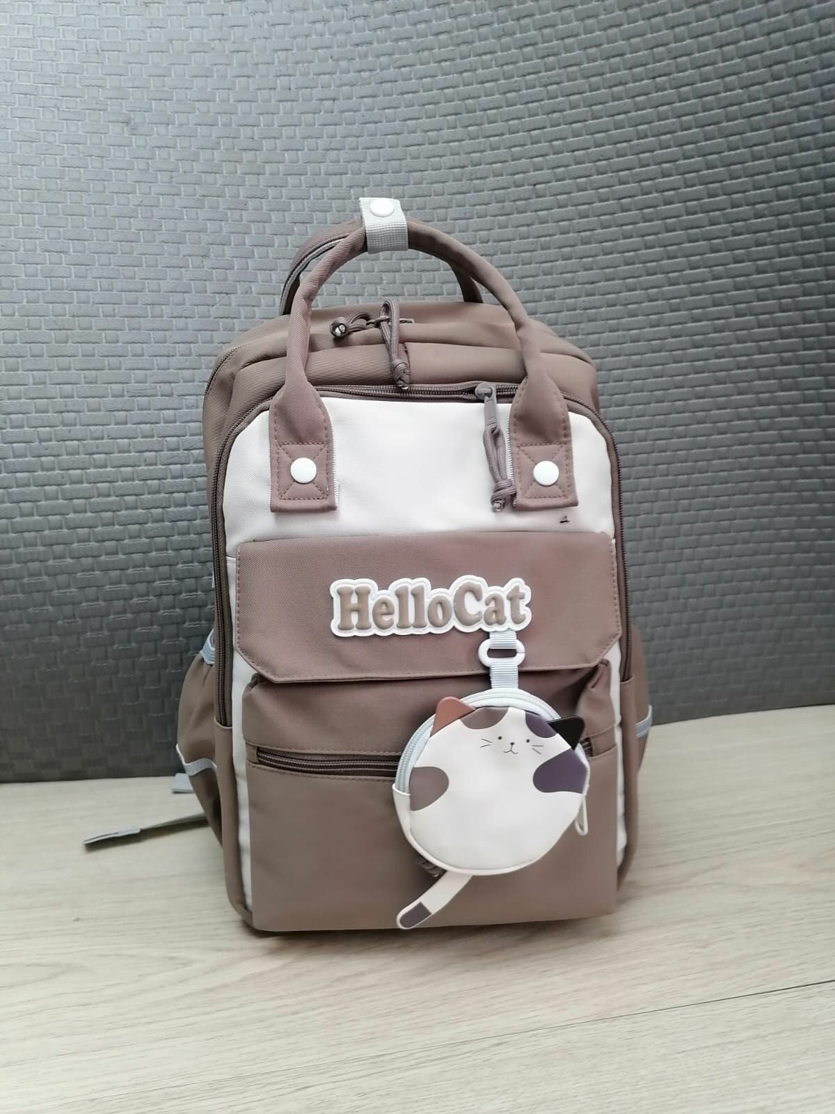 фото Рюкзак с котиком сумкой на каждый день для учебы и отдыха 30л