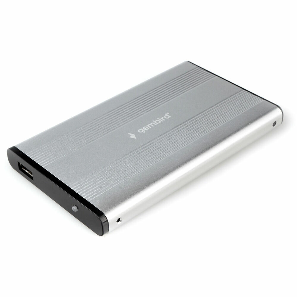 Корпус 2.5" Gembird EE2-U2S-5, SATA-USB2.0 Silver