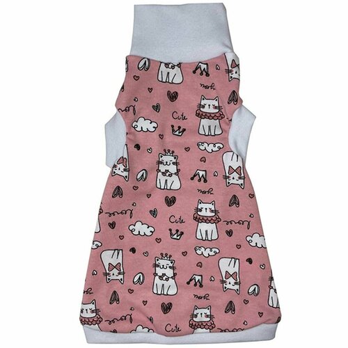 Водолазка для кошек OSSO Fashion - ЛяМур розовая с рисунком XL 1 шт 999₽