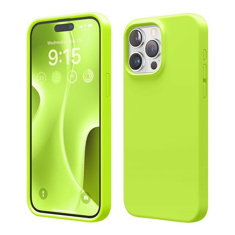 Elago силиконовый чехол для iPhone 15 Pro Max, Soft silicone (Liquid) Lime Green
