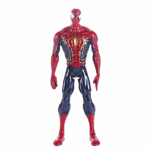 фигурка человек паук в плаще spider man световые эффекты 18 см красный черный Iron Spider Man 30 см Железный Человек Паук фигурка