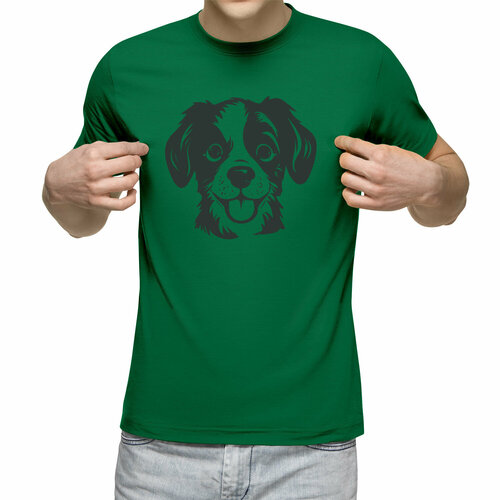 Футболка Us Basic, размер 2XL, зеленый мужская футболка верный друг s зеленый