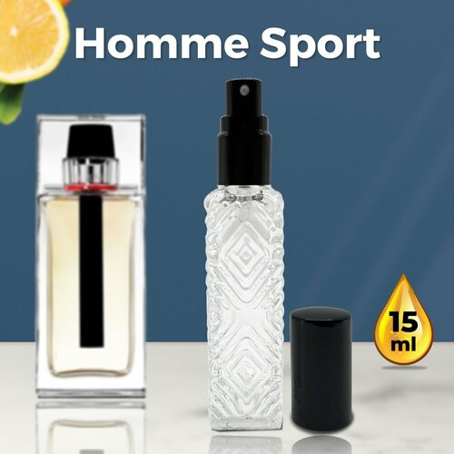 Homme Sport - Масляные духи мужские, 15 мл + подарок 1 мл другого аромата