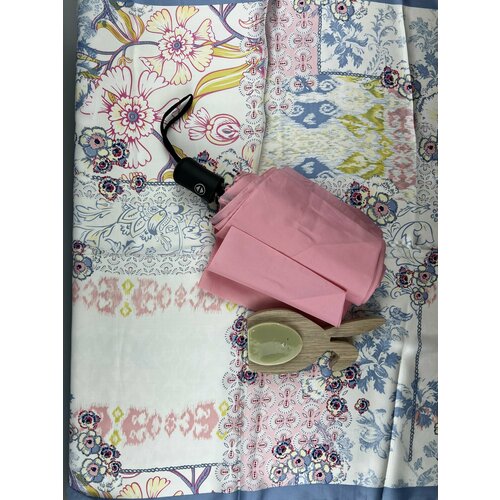 Подарочный женский комплект на пасху зонт ArtRain с платком и Пасхальным Зайцем в картонной крафтовой коробке