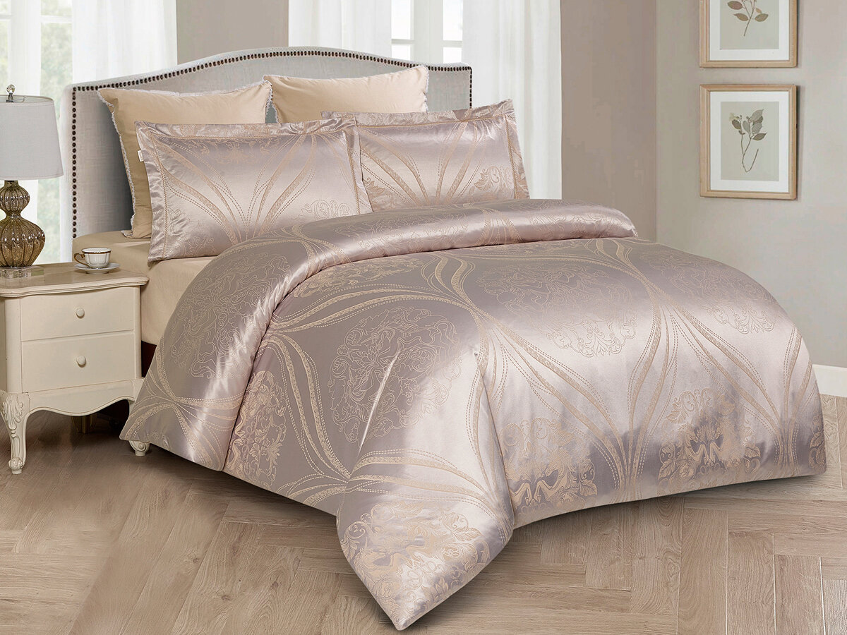 Постельное белье евро Cleo ROYAL JACQUARD, сатин-жаккард, наволочки 50x70 и 70х70