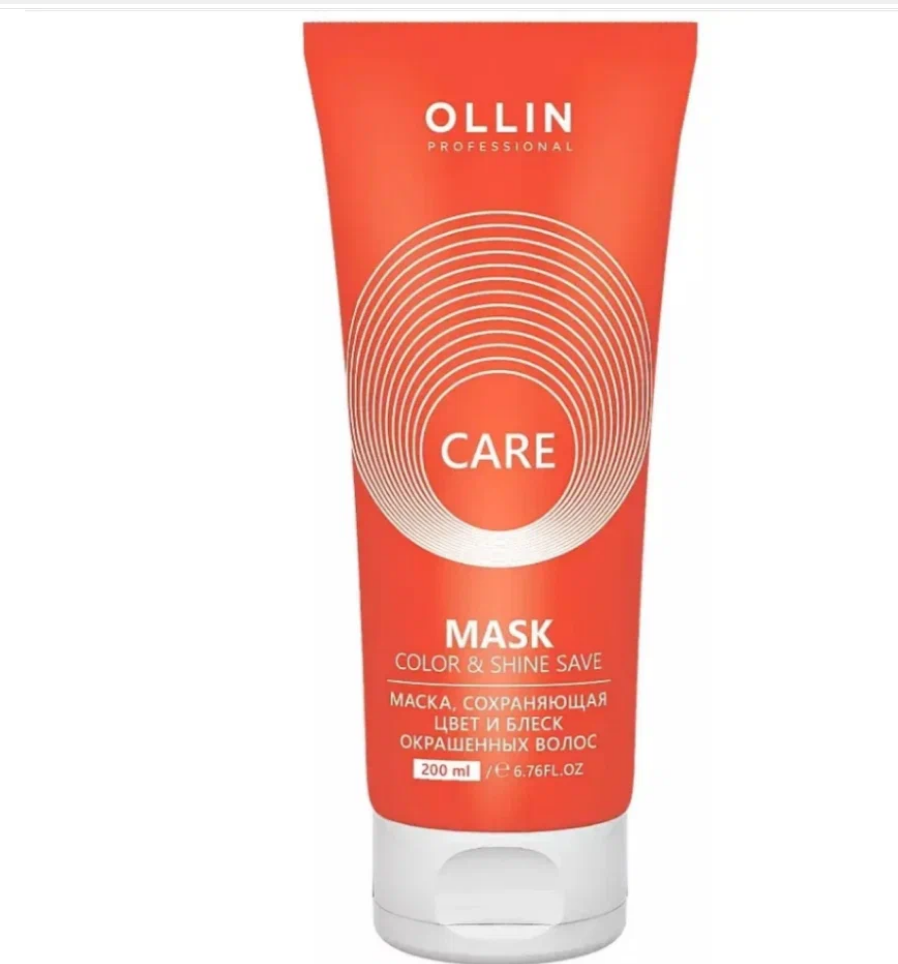 OLLIN CARE Маска, сохраняющая цвет и блеск окрашенных волос 200мл/Color&Shine Save Mask