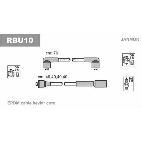 JANMOR RBU10 Компект проводов за