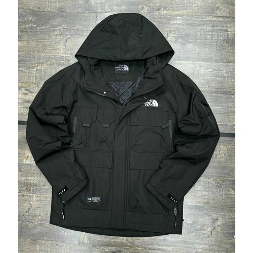 Куртка The North Face, размер 2XL, черный демисезонная мужская спортивная куртка с капюшоном модная мужская куртка однотонный топ