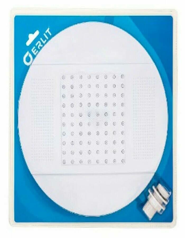 фото Душ верхний 250 мм без подсветки, белый, блистер ERLIT