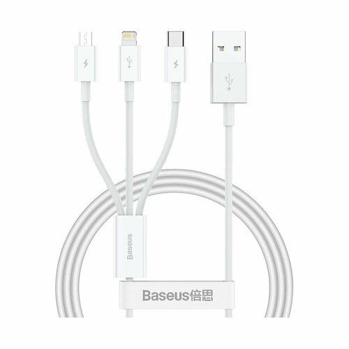 Кабель Baseus Superior Stellar White (P10320105221-00) кабель baseus superior series fast charging data cable usb to type c 66w 1m белый