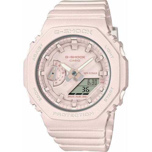Наручные часы CASIO G-Shock GMA-S2100BA-4A, розовый, серебряный