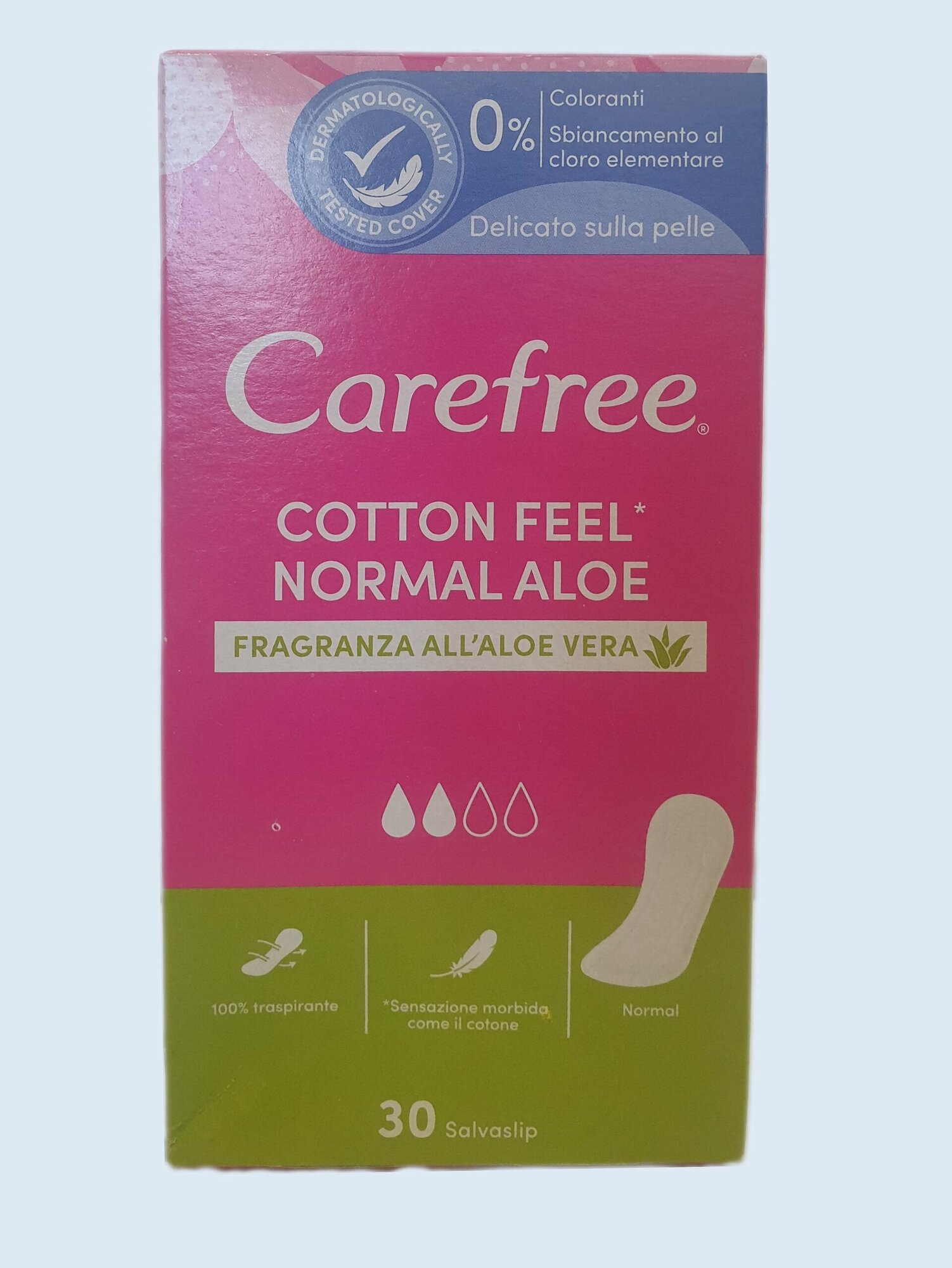 Carefree прокладки Aloe, 2 капли, 30 шт.