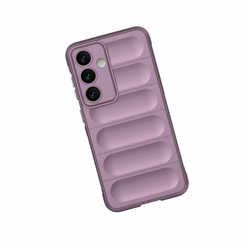 противоударный чехол flexible case для samsung galaxy a33 сиреневый Противоударный чехол Flexible Case для Samsung Galaxy S24 (сиреневый)