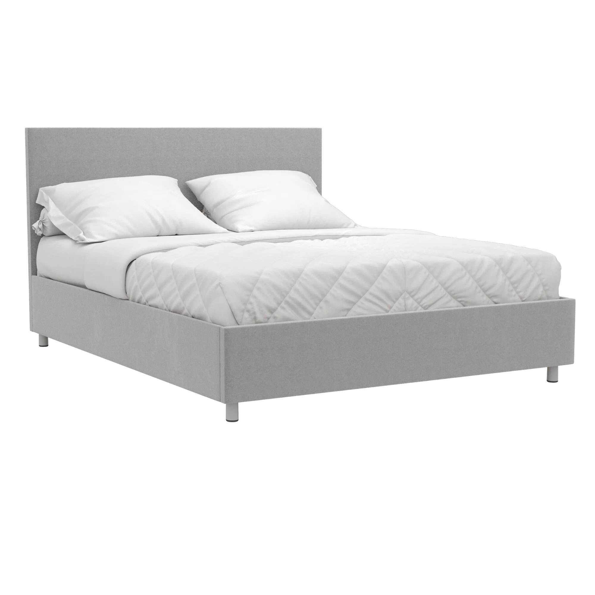 фото Кровать с ПМ 200*180 Бэлла ткань Casanova Grey + матрас Terapia New Cardio 200*180