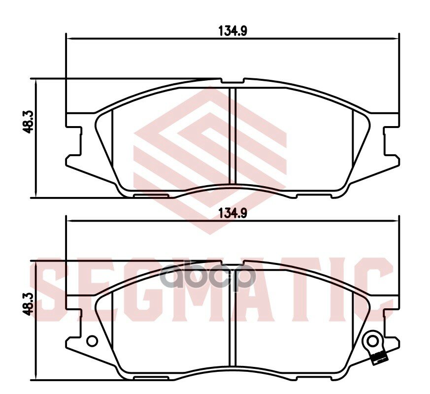 Колодка Торм Диск Пер Nissan Sunny 1.5 2000 - 2003 Nissan Expert 1.8 1998 - 2004 Nissan Sentra SEGMATIC арт. SGBP2652