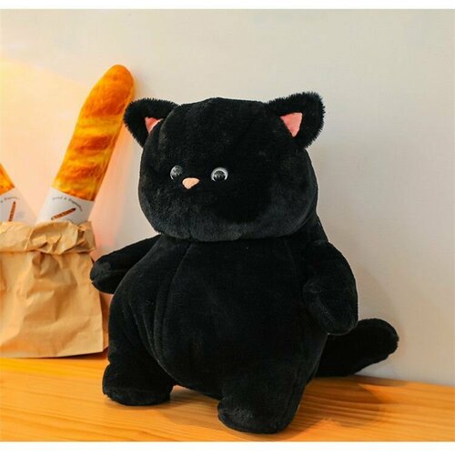 Мягкая игрушка реалистичный, пушистый, котик, кот глазастик 30 см