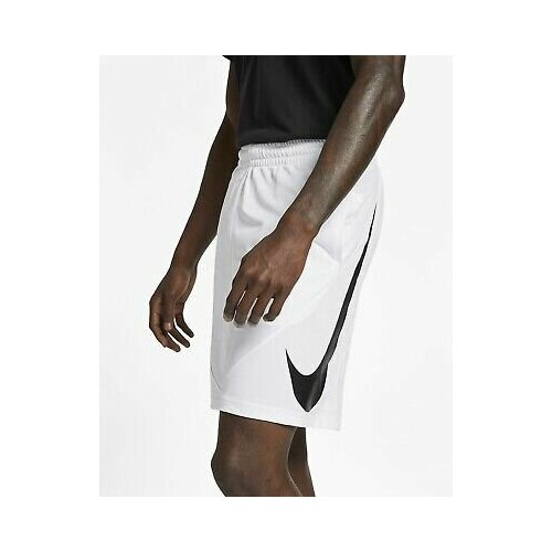 Шорты баскетбольные NIKE Basketball Shorts, размер M, белый баскетбольные шорты basketball adidas pro madness shr basketball game sports black черный