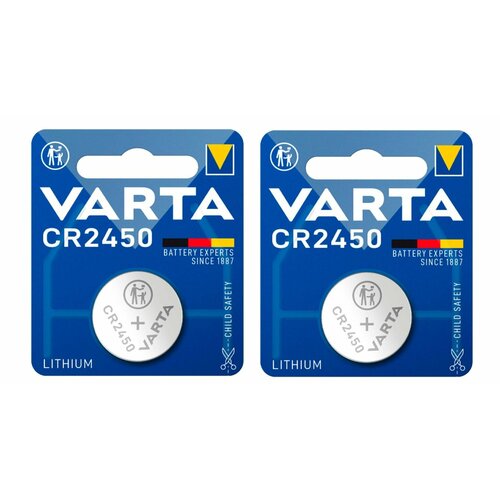 Батарейка Varta CR2450, 1 шт, 2 уп батарейка varta крона 1 шт 2 уп