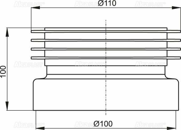 Манжета для унитаза AlcaPlast A99 110 — фото 1