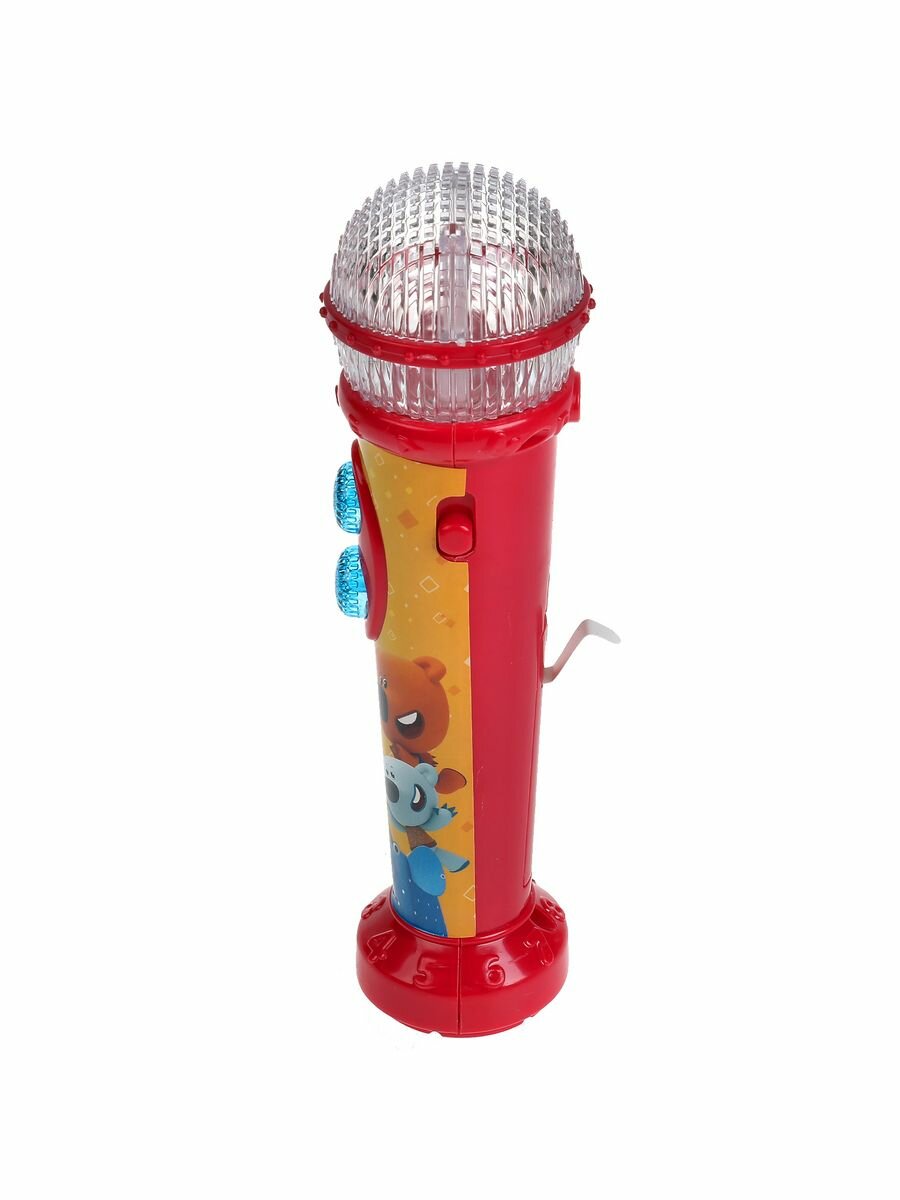 Микрофон мульт-марафон мульт 25 песен, звуков, фраз световые эффекты блистер батарейка УМка Shantou City Daxiang Plastic - фото №16