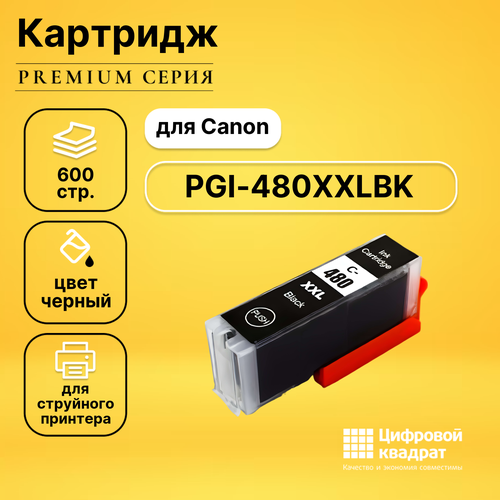 Картридж DS PGI-480XXLBK Canon 1969C001 черный увеличенный ресурс совместимый