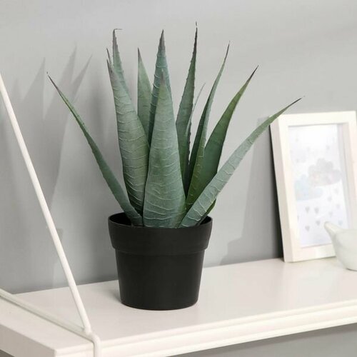 Растение искусственное в горшке Алоэ вера 10х25см 1195₽