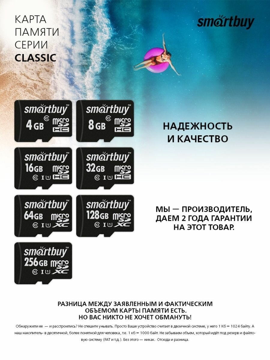 Карта памяти MicroSDXC Smartbuy - фото №14