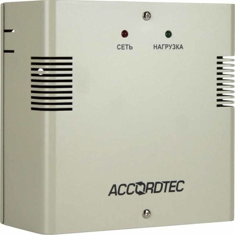 Блок питания бесперебойного AccordTec ББП-40, 12В, 4А, металл