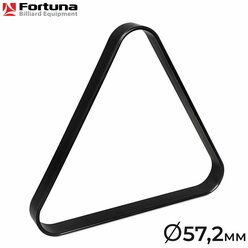 Треугольник для бильярда Fortuna Junior, 57,2 мм, пул, пластик, чёрный, 1 шт.