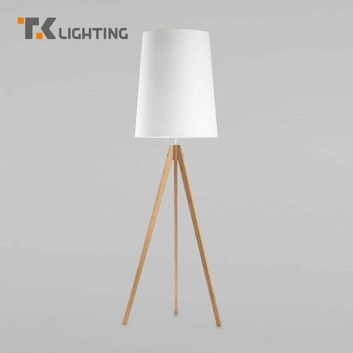Торшер / Напольный светильник TK Lighting 5047 Walz, цвет белый / светлое дерево
