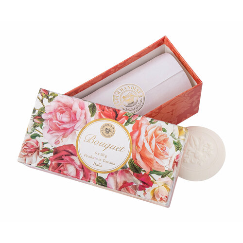 GOURMANDISE Набор натурального парфюмированного мыла Роза 6 х 50 г 791₽