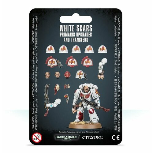 Набор сборных моделей Warhammer 40000 - White Scars Primaris Upgrades and Transfers halloween tattoos stickers april fool s day spoof props 3d simulation special effects make up fake wounds scars vampire scars