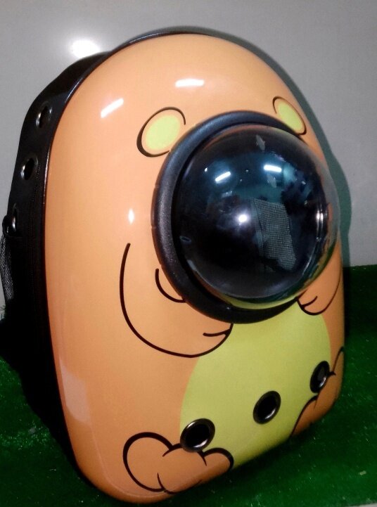 Картинки Переноска для кошек и собак рюкзак с иллюминатором "Медвежонок" 32*23*40 см МаркетЗоо