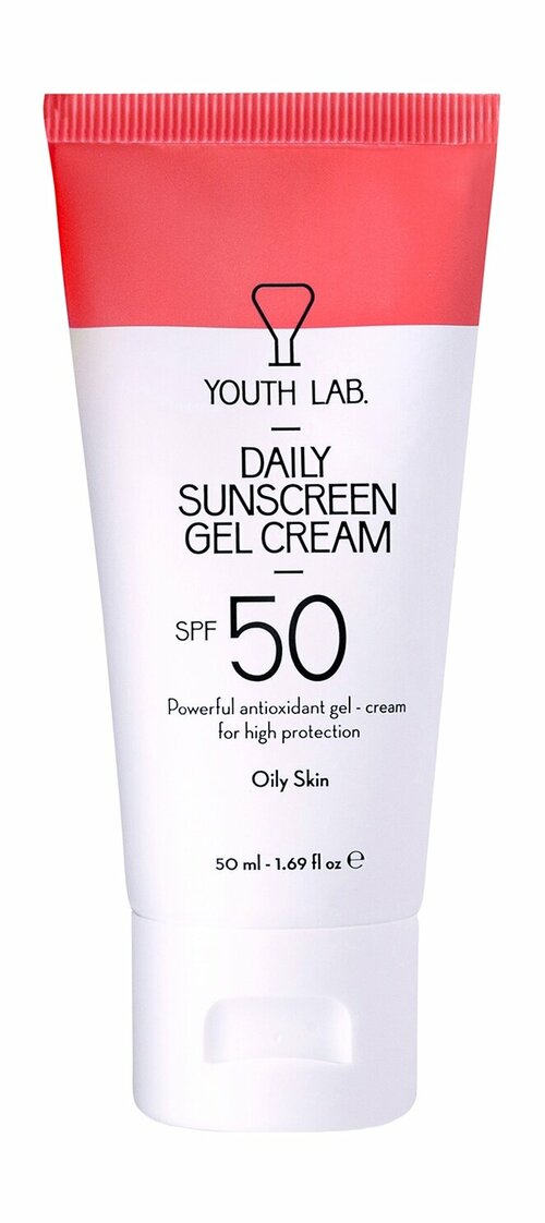 YOUTH LAB Daily Sunscreen Gel Cream SPF 50 Гель-крем солнцезащитный для жирной кожи лица SPF 50, 50 мл