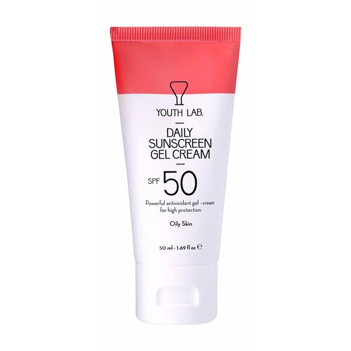 YOUTH LAB Daily Sunscreen Gel Cream SPF 50 Гель-крем солнцезащитный для жирной кожи лица SPF 50 50 мл 2431₽
