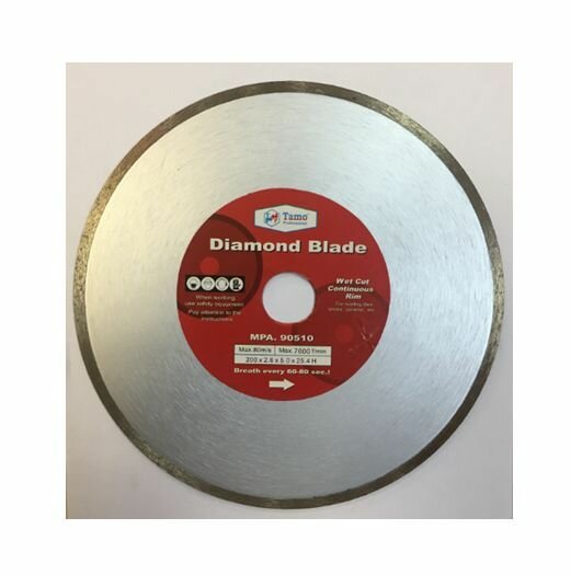 Диск алмазный 200 2,6 5 25,4 сплошной TAMO — фото 1