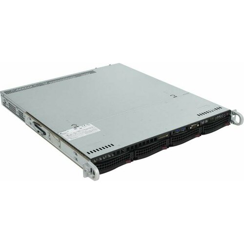 Сервер в корпусе высотой 1U Никс sS6000/1U Xeon E3 1240 v6/16 ГБ/2 x 2 Тб HDD/Aspeed AST2400 /Без ОС