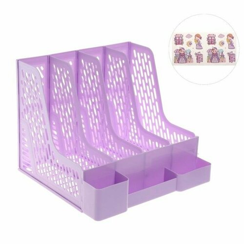 Органайзер-подставка настольный Universal 325 x 304 x 263 см сиреневый 1815₽