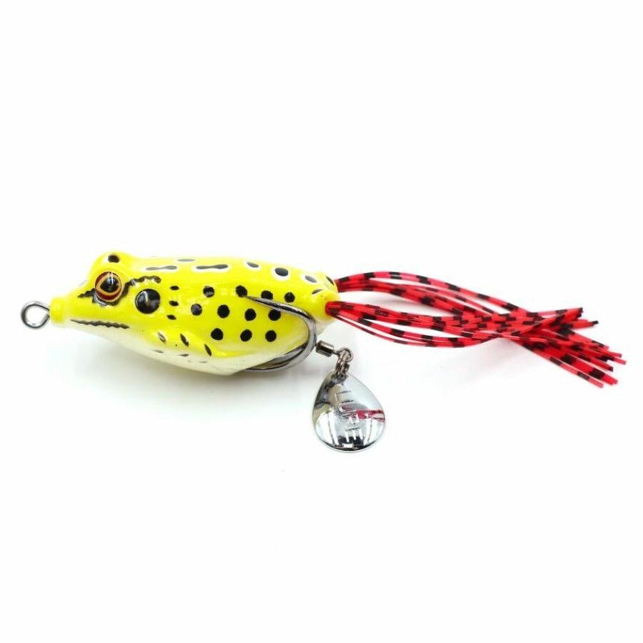 Лягушка для рыбалки незацепляйка Namazu FROG с лепестком, 55 мм, 10 г, цвет 10, крючок-двойник YR Hooks (BN) #1