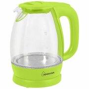 Чайник электрический HOMESTAR HS-1012 1,7л, стекло, зеленый